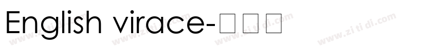 English virace字体转换